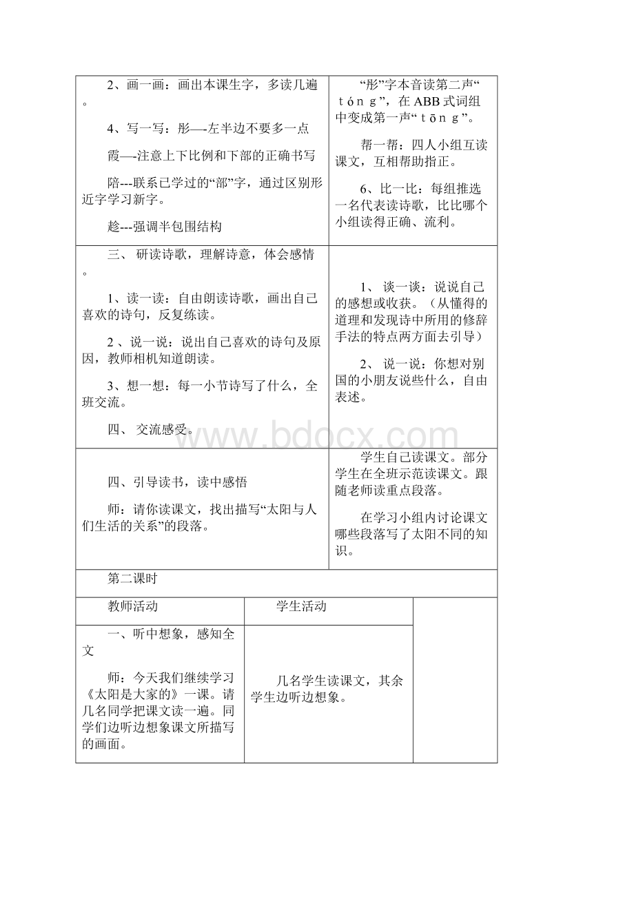 完整打印版小学语文三年级下册第七单元教案Word文档下载推荐.docx_第3页