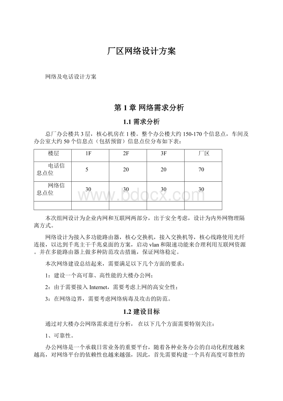 厂区网络设计方案.docx