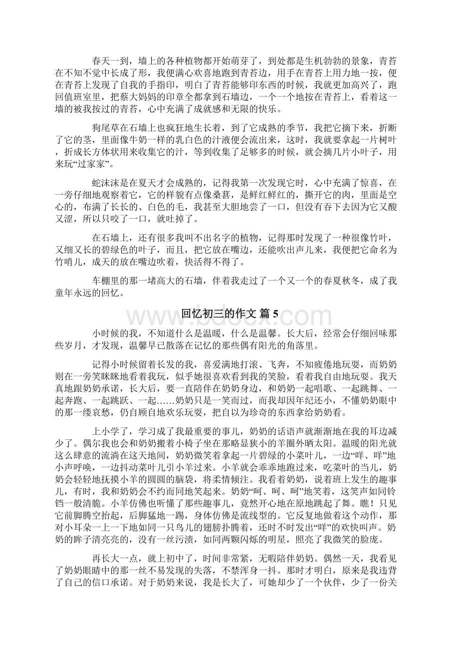 有关回忆初三的作文八篇.docx_第3页