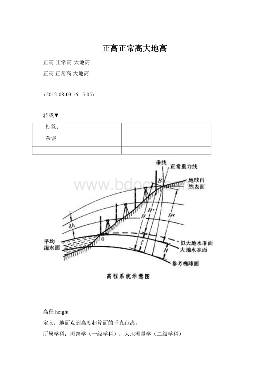 正高正常高大地高.docx