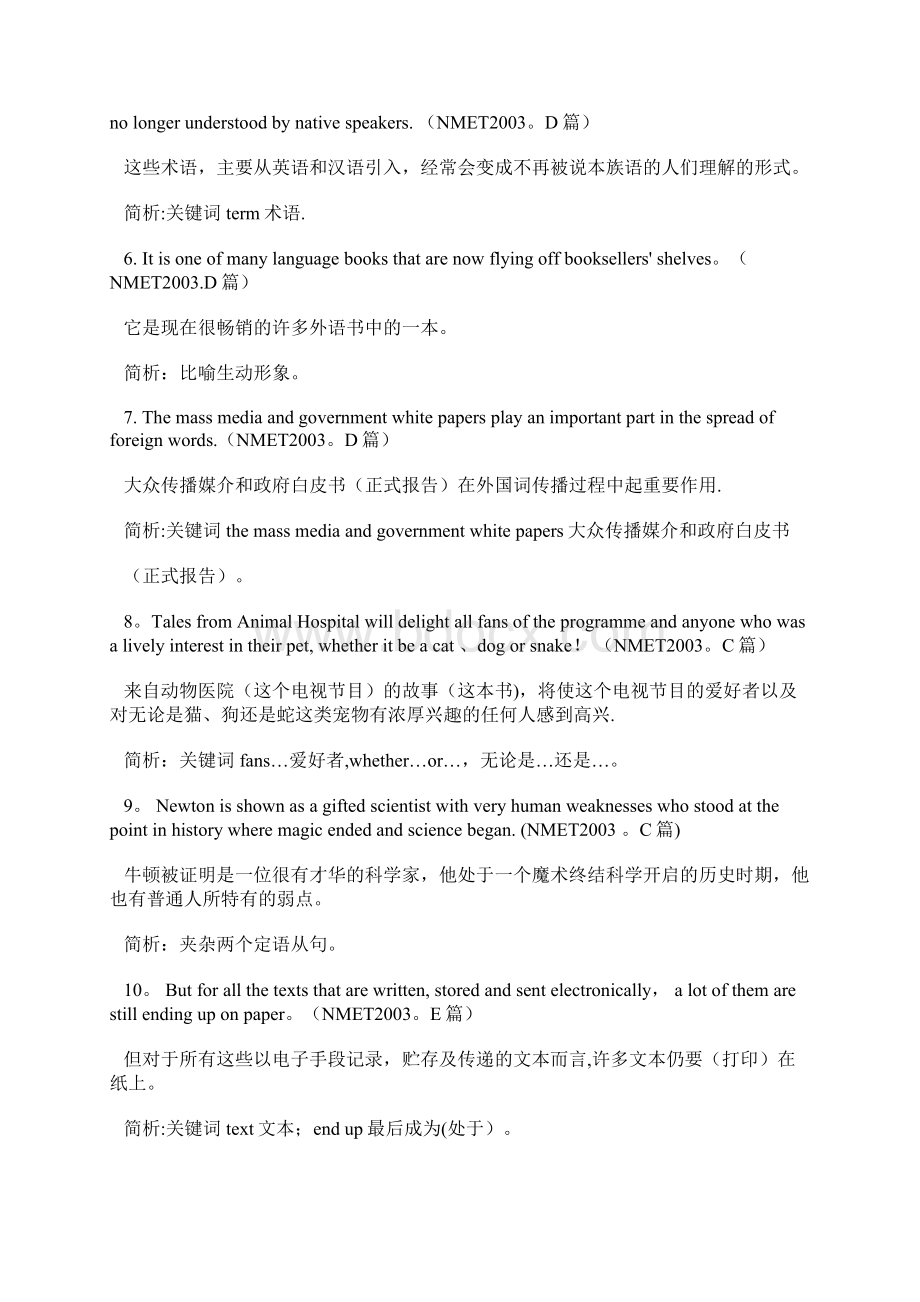 高考英语长难句100句Word文档下载推荐.docx_第2页