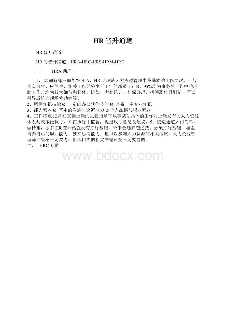 HR晋升通道文档格式.docx_第1页