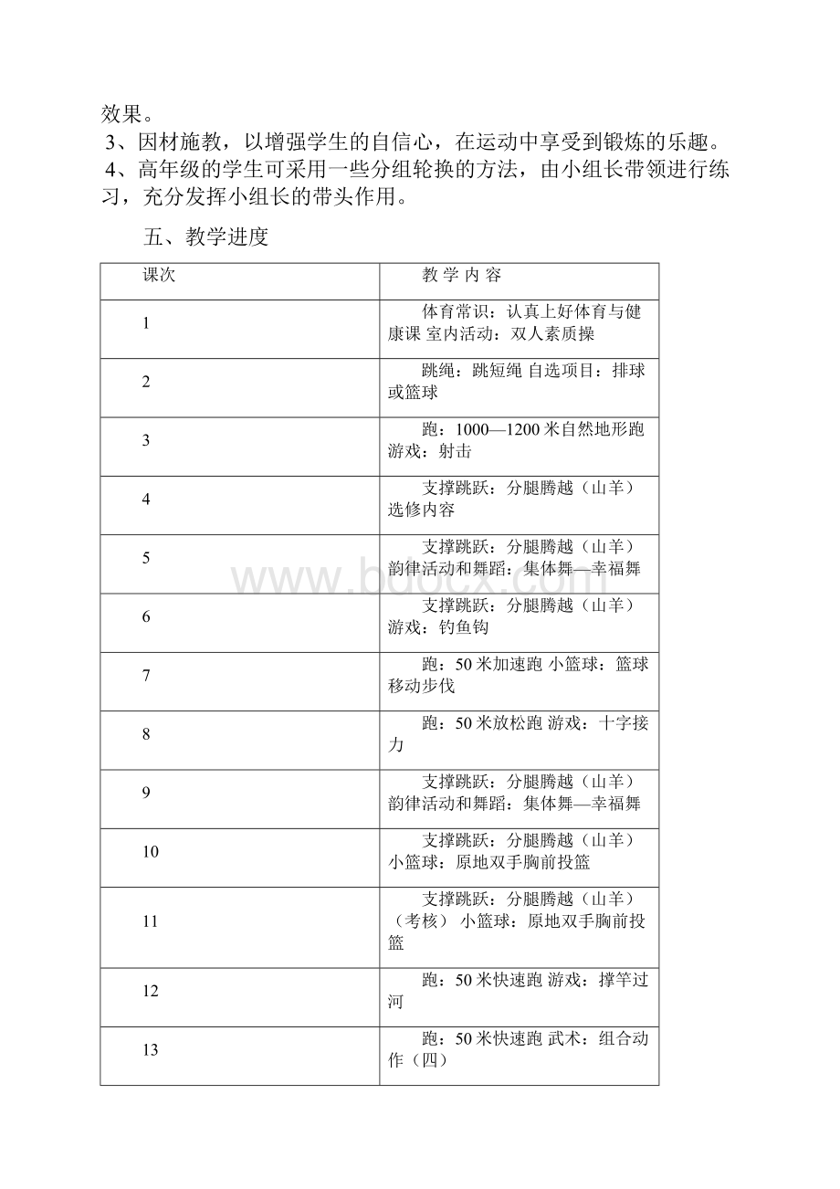 五年级体育教学计划及教案.docx_第2页