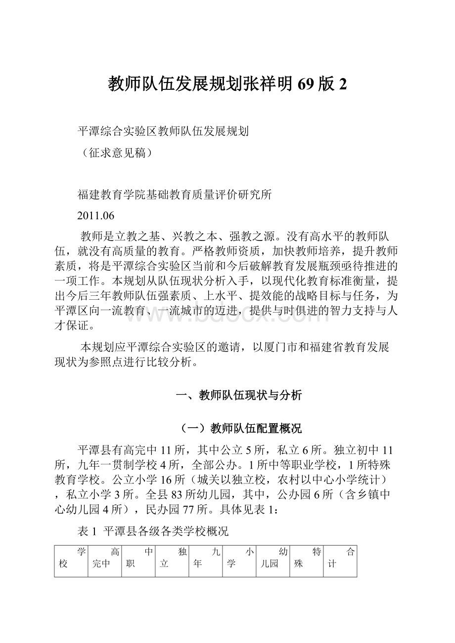教师队伍发展规划张祥明69版 2.docx_第1页
