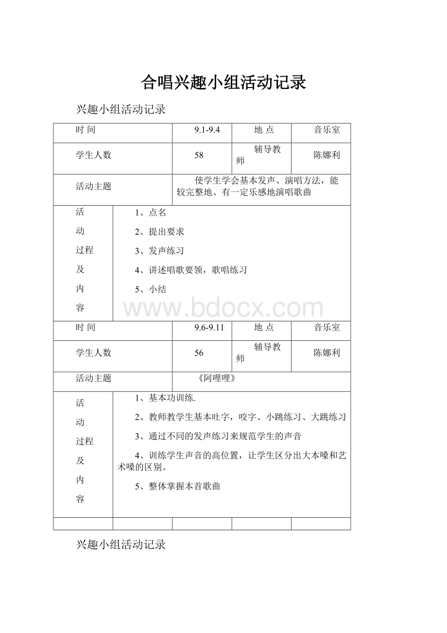 合唱兴趣小组活动记录.docx_第1页