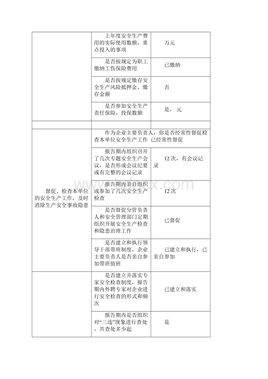 新版年度企业负责人安全生产履职报告Word文档下载推荐.docx_第3页