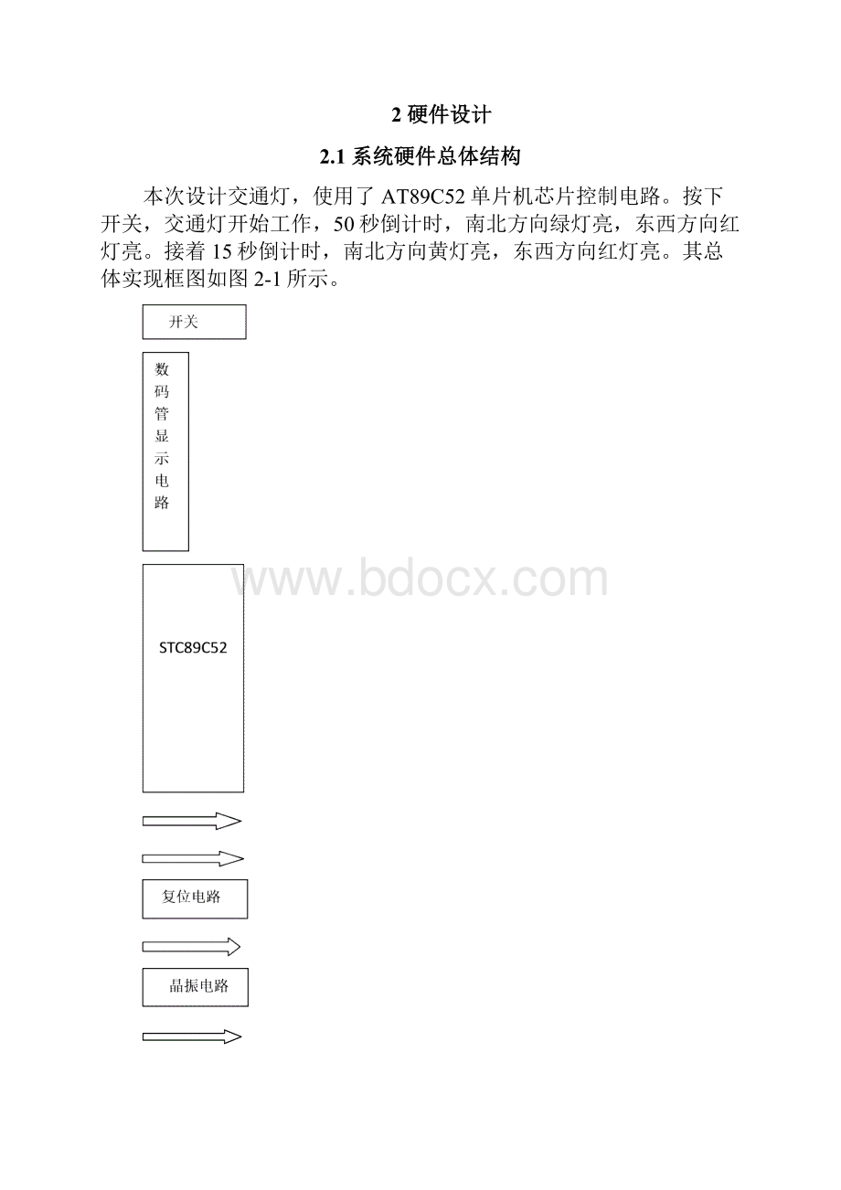 单片机基于单片机交通灯控制设计与实现论文.docx_第2页