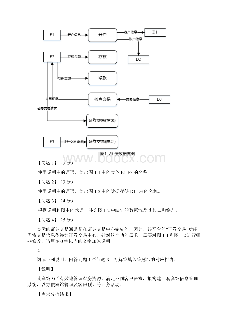 软件考试下午真题试题及参考答案.docx_第2页