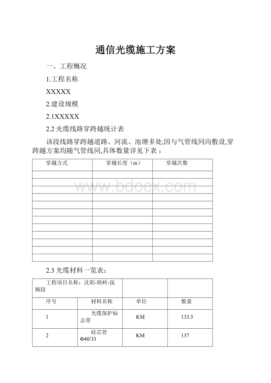 通信光缆施工方案.docx_第1页