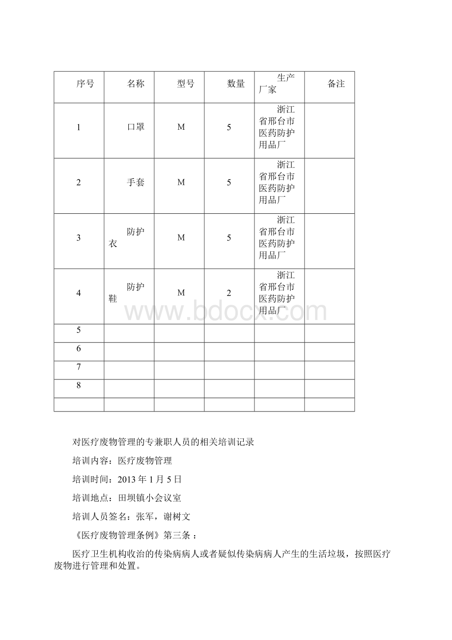 医疗废弃物管理台账资料Word格式.docx_第2页