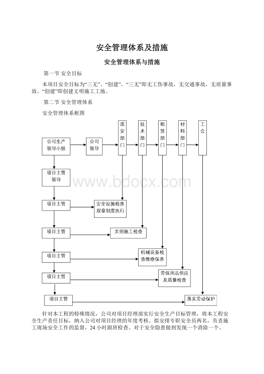 安全管理体系及措施Word文件下载.docx