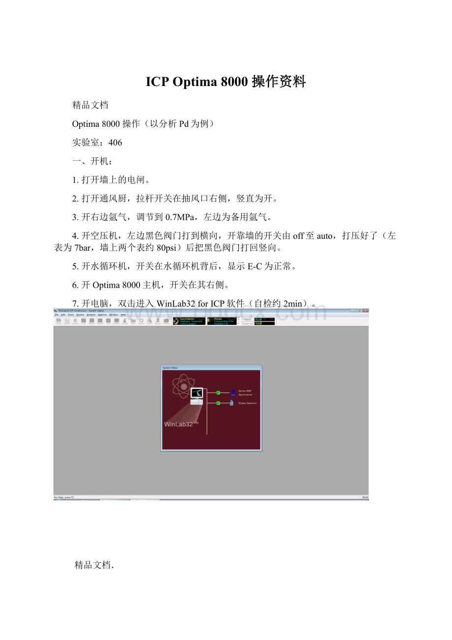 ICP Optima 8000 操作资料.docx_第1页