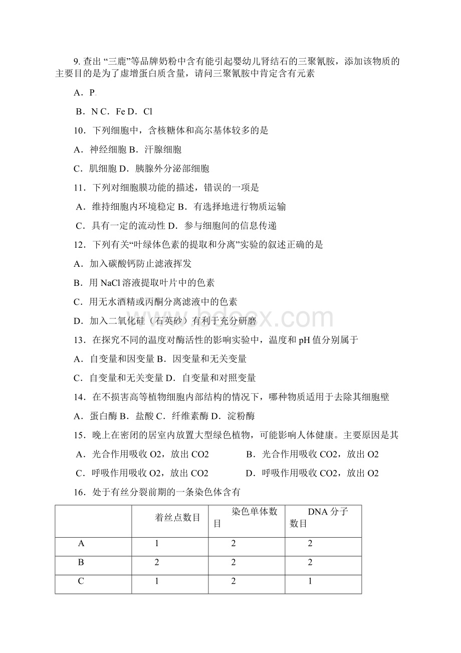 高二生物下学期期末考试试题.docx_第2页