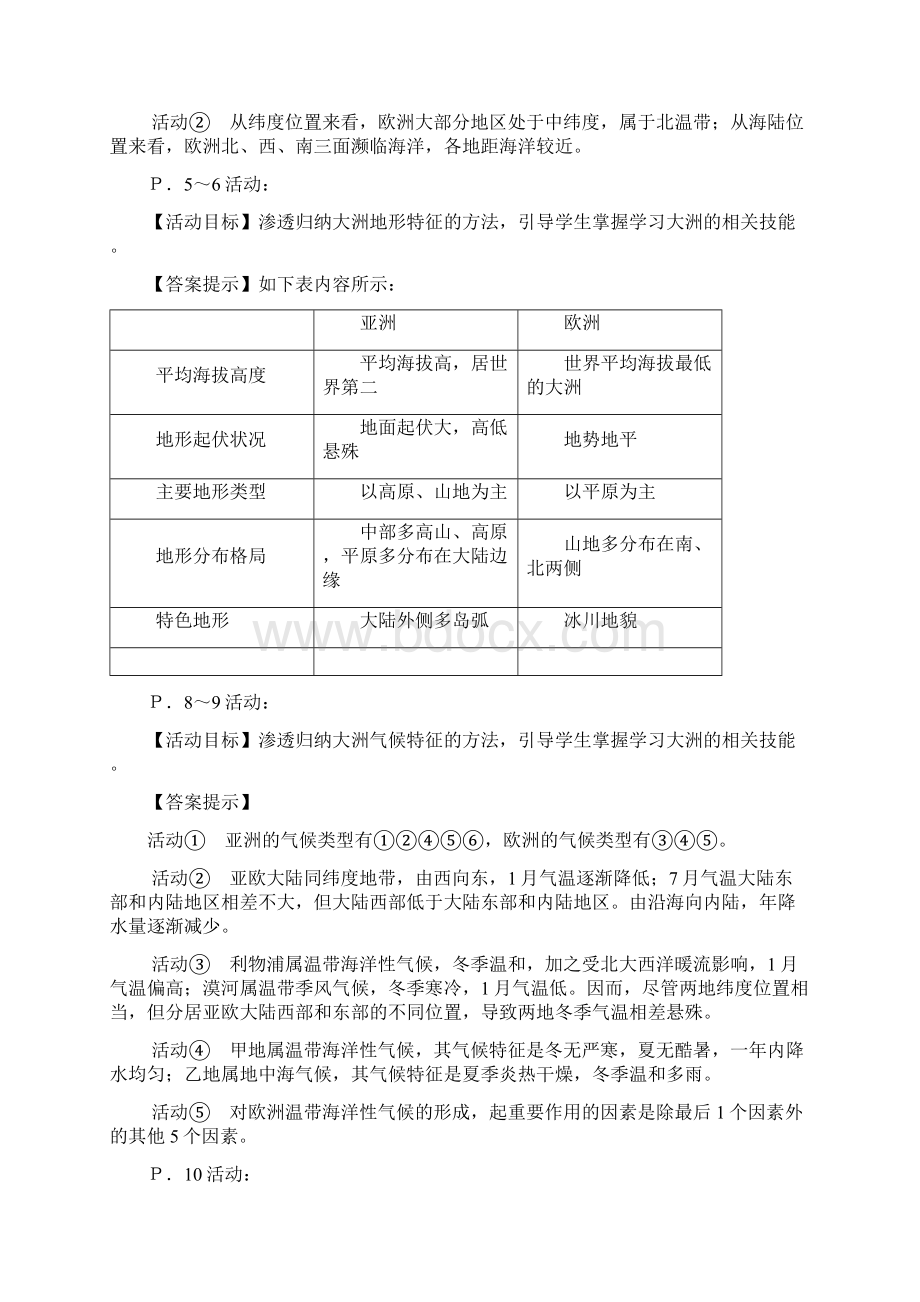 七下地理书本活动题答案汇总12页word资料.docx_第2页