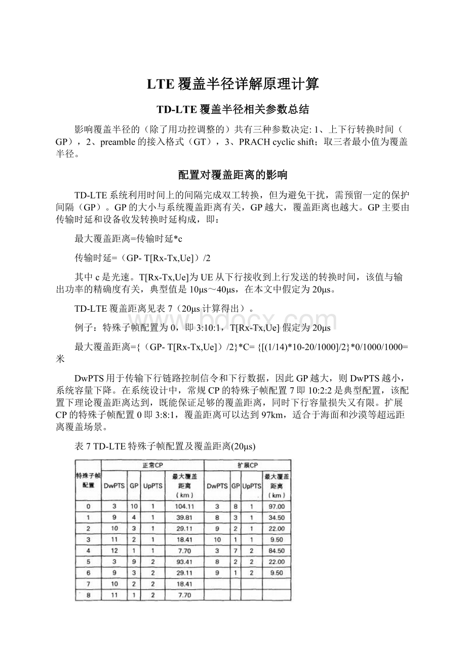 LTE覆盖半径详解原理计算.docx_第1页