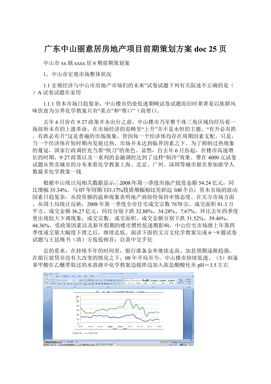 广东中山丽意居房地产项目前期策划方案doc 25页文档格式.docx_第1页