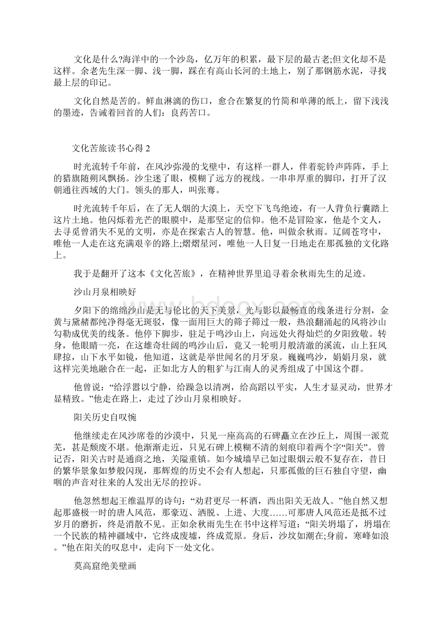 文化苦旅读书心得体会1000字左右.docx_第2页