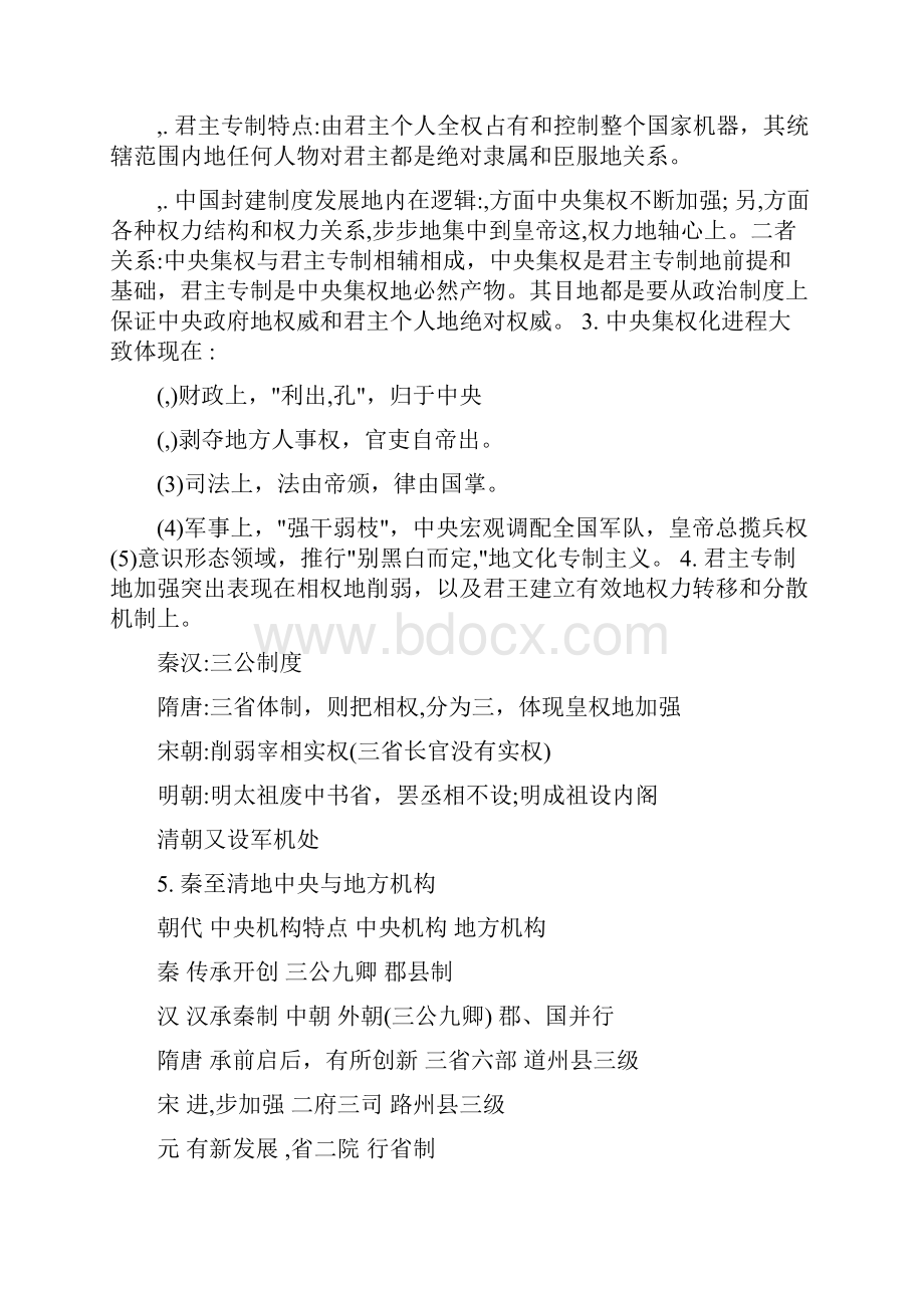 最新最新编排高一历史必修一知识点优秀名师资料Word文件下载.docx_第3页