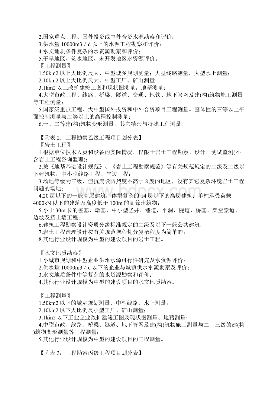 工程勘察设计资质等级承担任务范围之欧阳术创编.docx_第2页