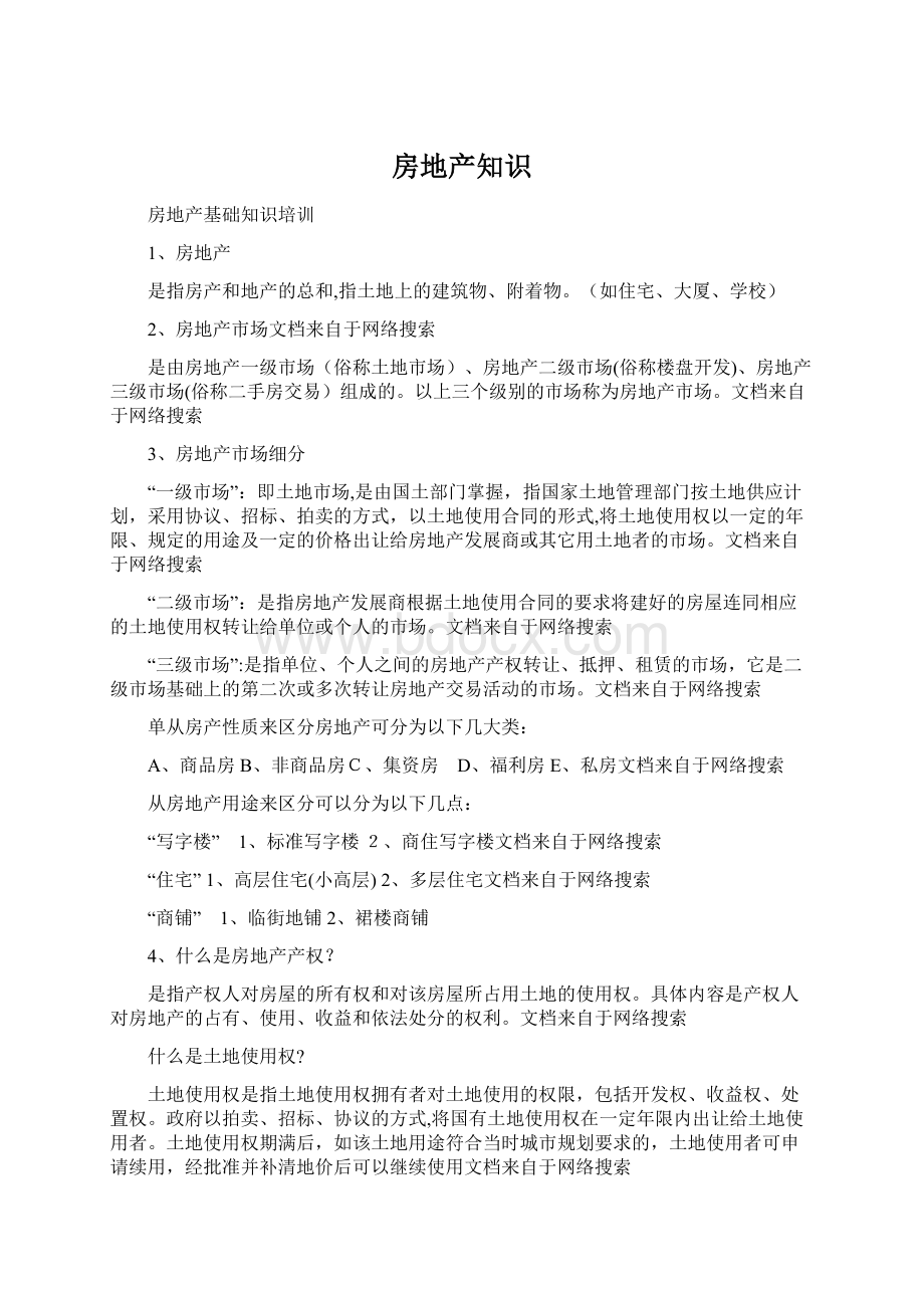 房地产知识文档格式.docx_第1页