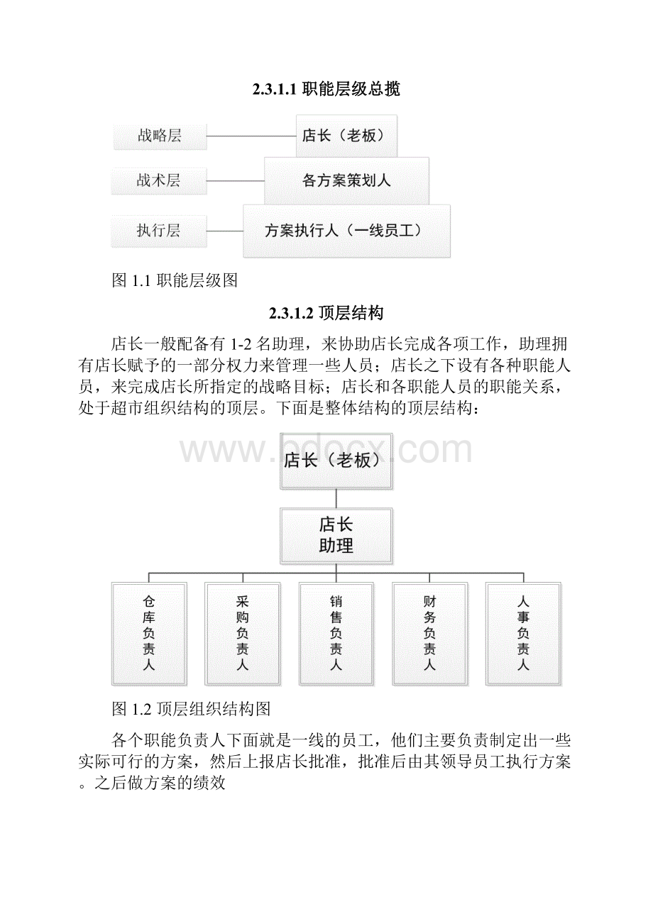 中小型超市管理信息系统规划分析及设计Word文档下载推荐.docx_第3页