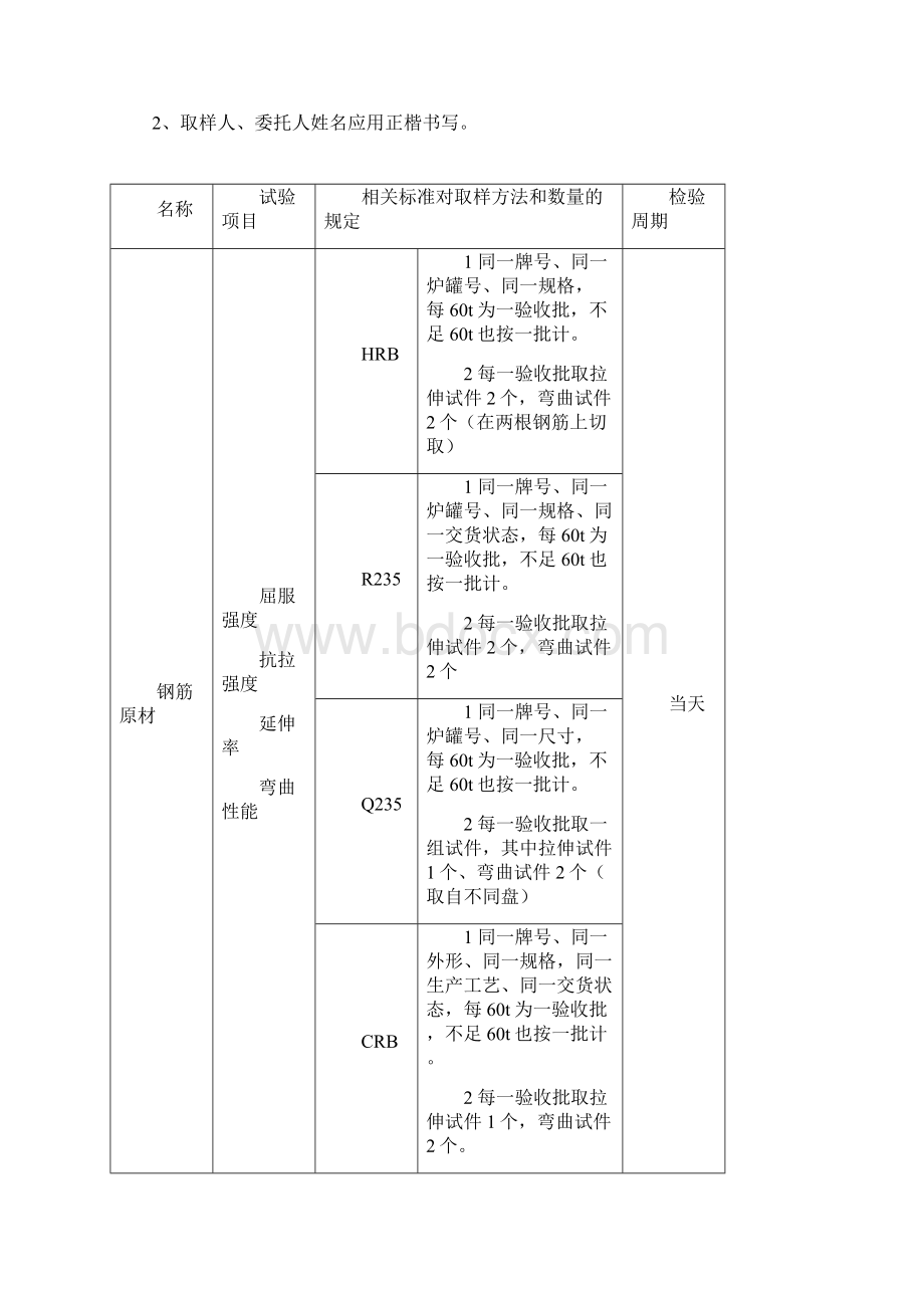 委托单测量放线施工试验表格填写规范要求及范例Word格式文档下载.docx_第2页