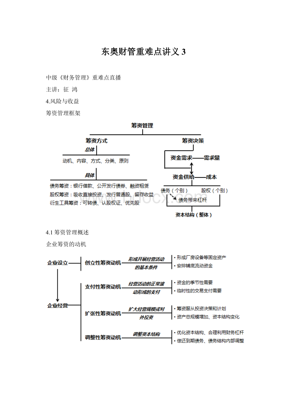 东奥财管重难点讲义3Word文档下载推荐.docx