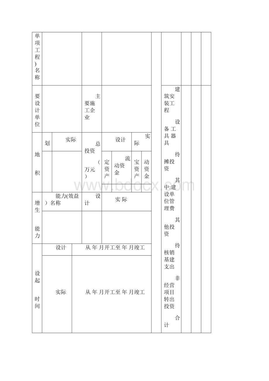 基建项目竣工财务决算报表及填表说明.docx_第2页