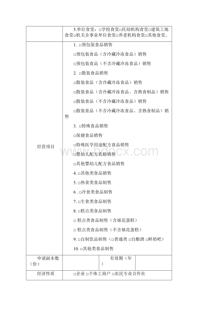 A11《食品经营许可证》申请书文档格式.docx_第3页