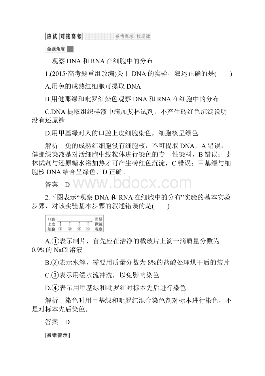 最经典总结DNA和RNA在细胞中的分布Word格式文档下载.docx_第3页