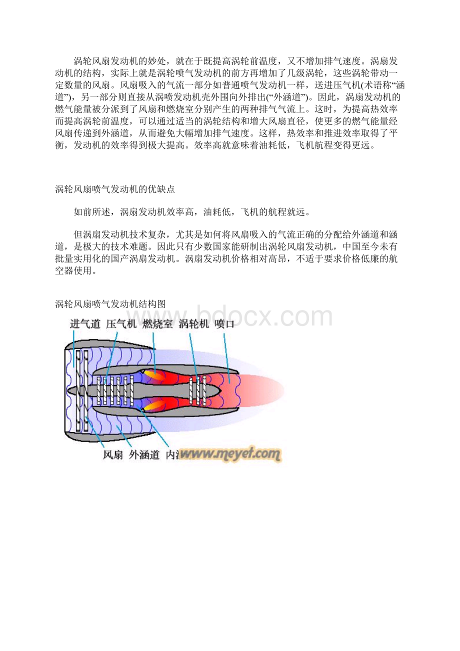 涡轮风扇喷气发动机及涡轮喷气发动机的区别以及涡喷.docx_第2页