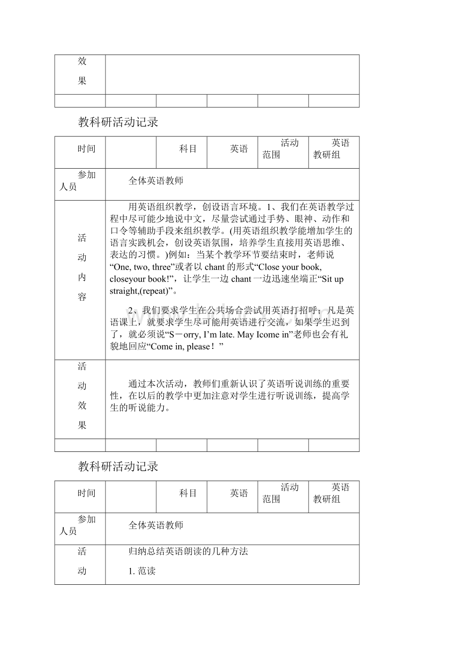 教学教研活动记录.docx_第3页