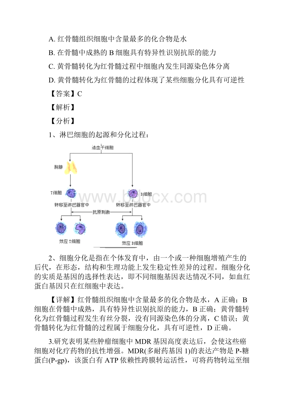 河北省中原名校联盟届高三下学期高考模拟生物试题答案+解析.docx_第2页