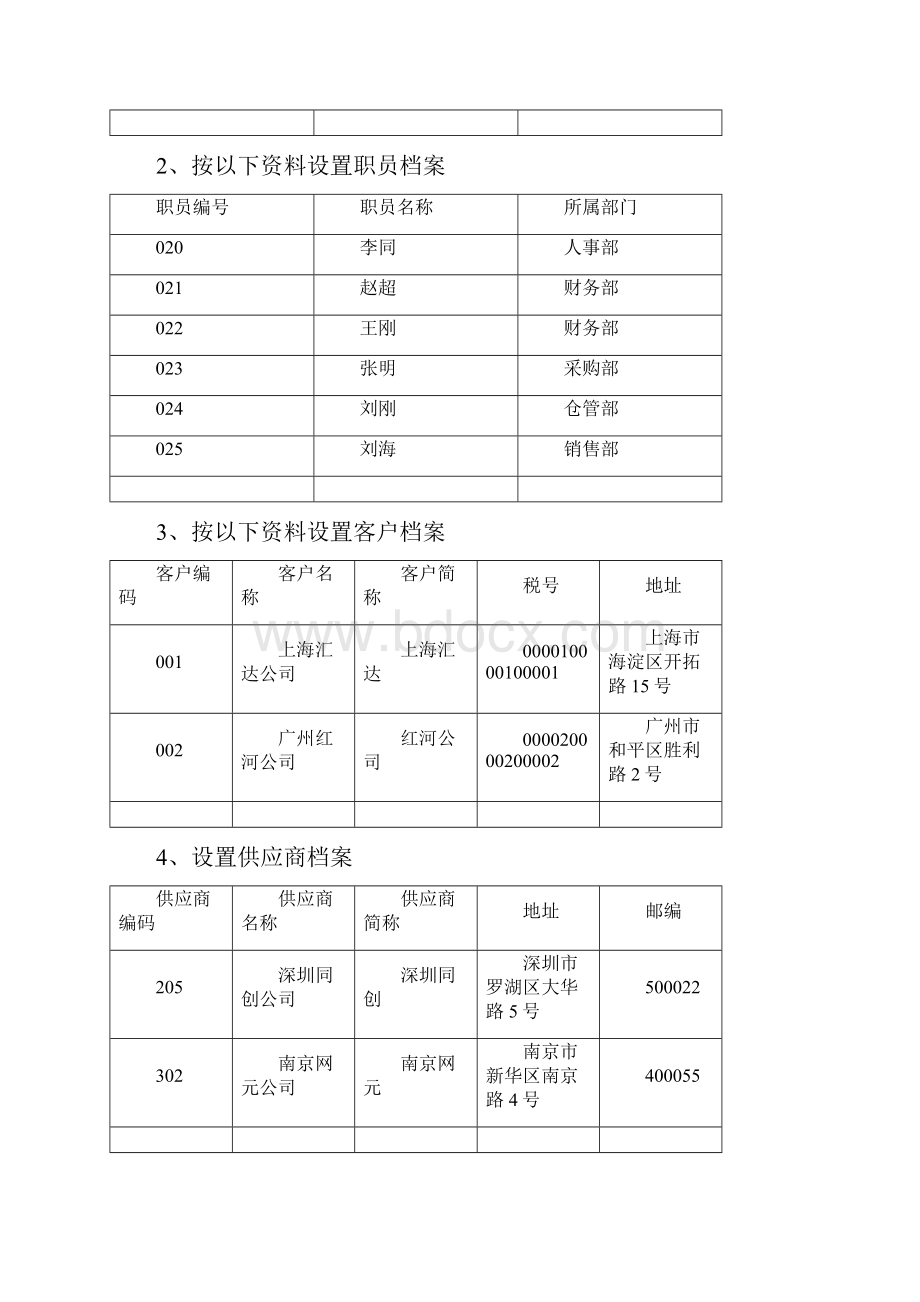 会计电算化实操练习题.docx_第3页