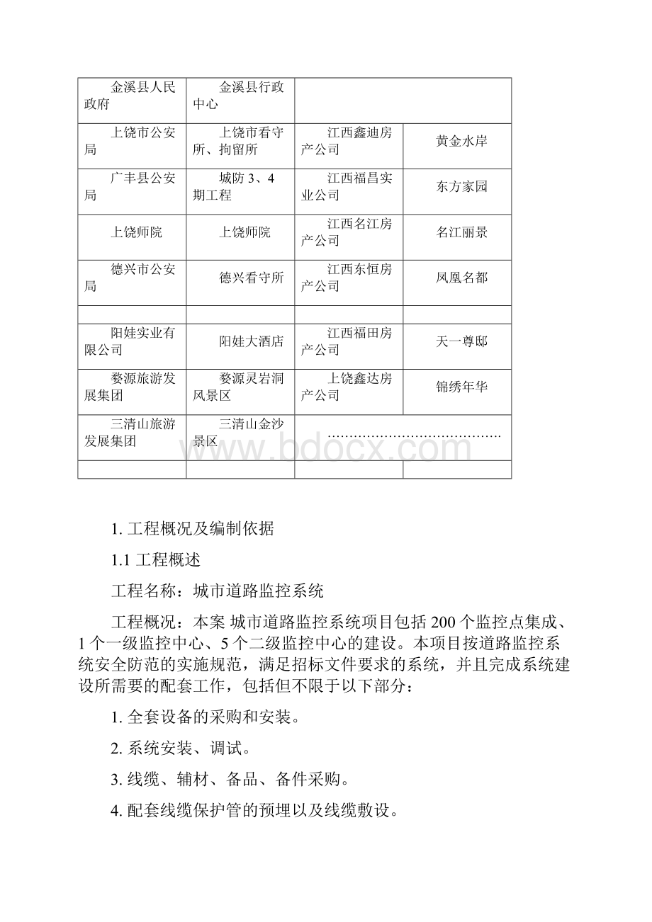 城市道路监控系统施工组织设计方案参考模板.docx_第2页