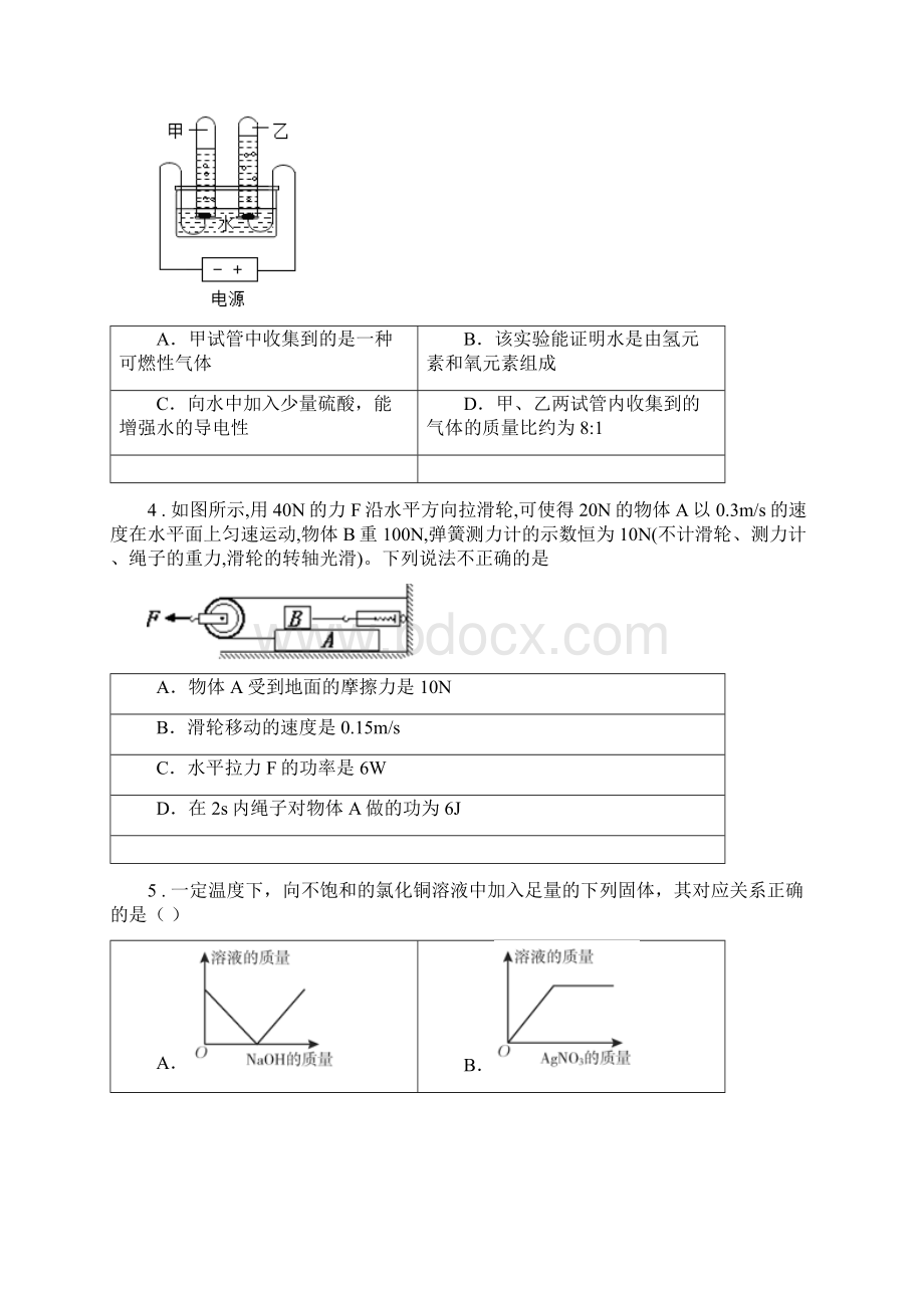 华东师大版九年级上学期期末科学试题C卷.docx_第2页