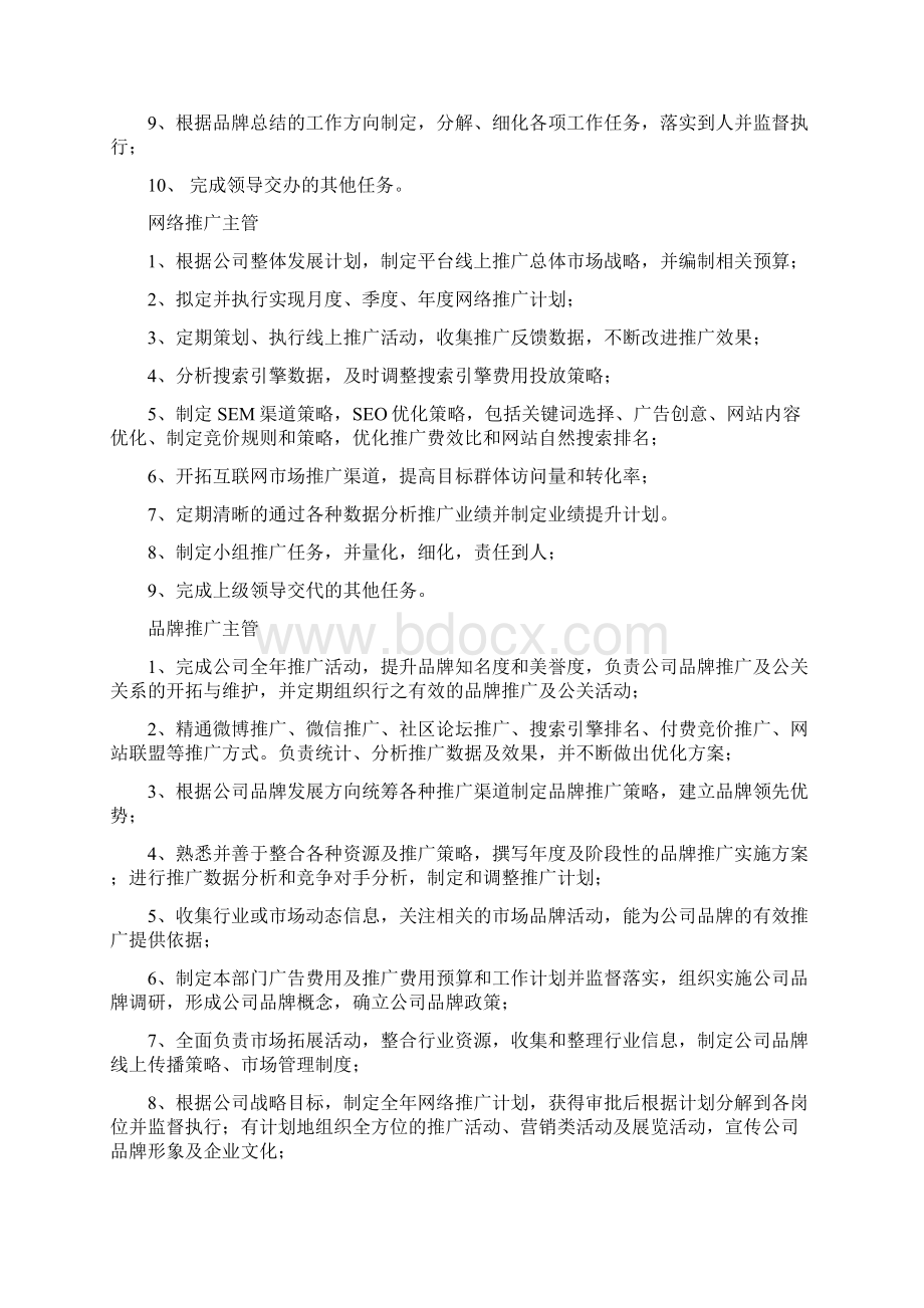 品牌事业部职能职责手册.docx_第3页