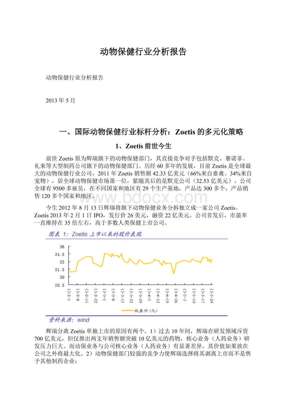 动物保健行业分析报告文档格式.docx_第1页