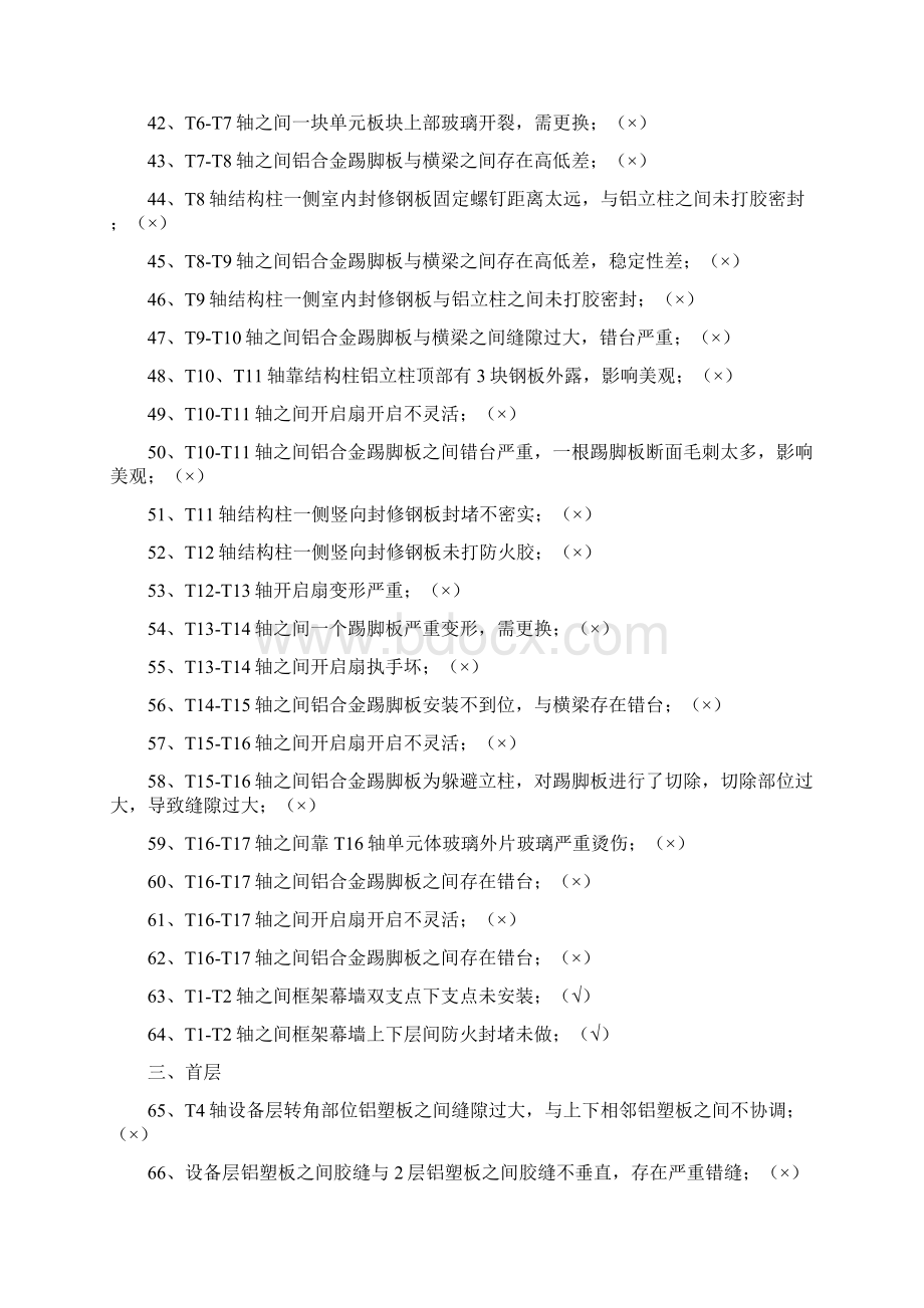 2号楼外幕墙质量问题检查421Word格式文档下载.docx_第3页