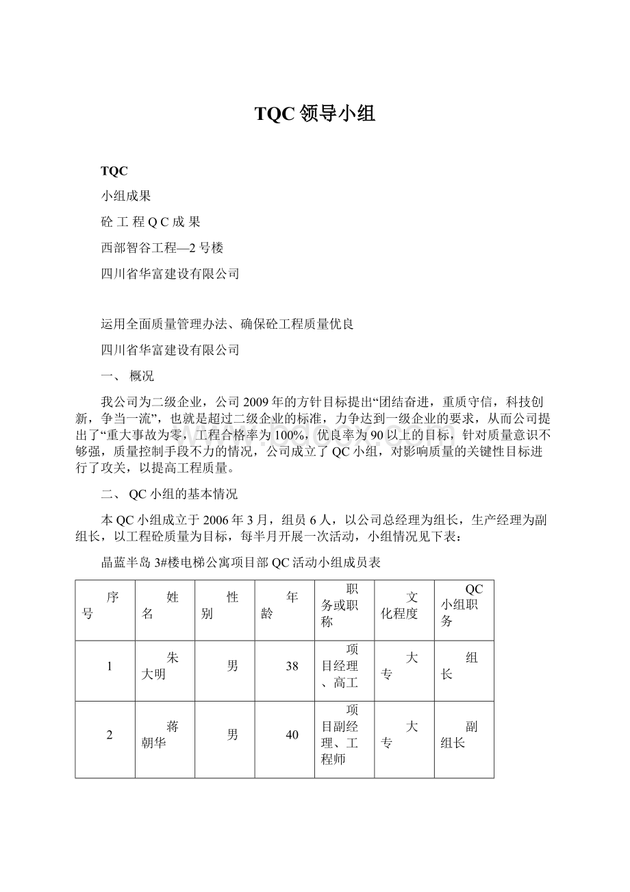 TQC领导小组Word文件下载.docx