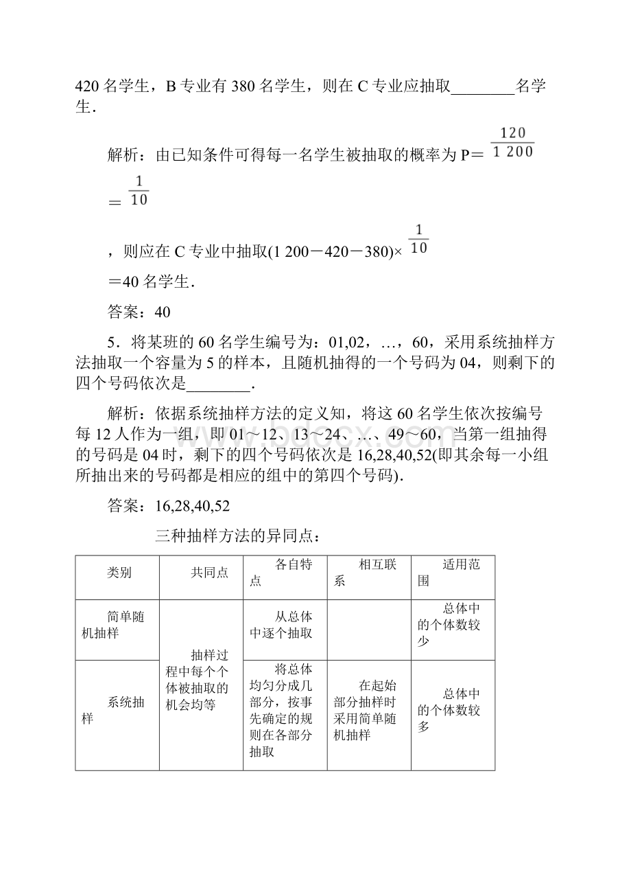 高考数学一轮复习基础知识+高频考点+解题训练随机抽样教学案.docx_第3页