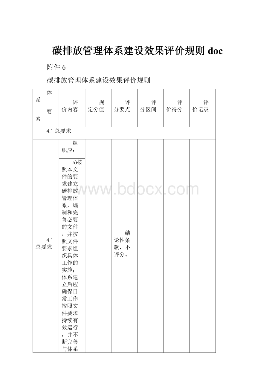 碳排放管理体系建设效果评价规则doc.docx_第1页