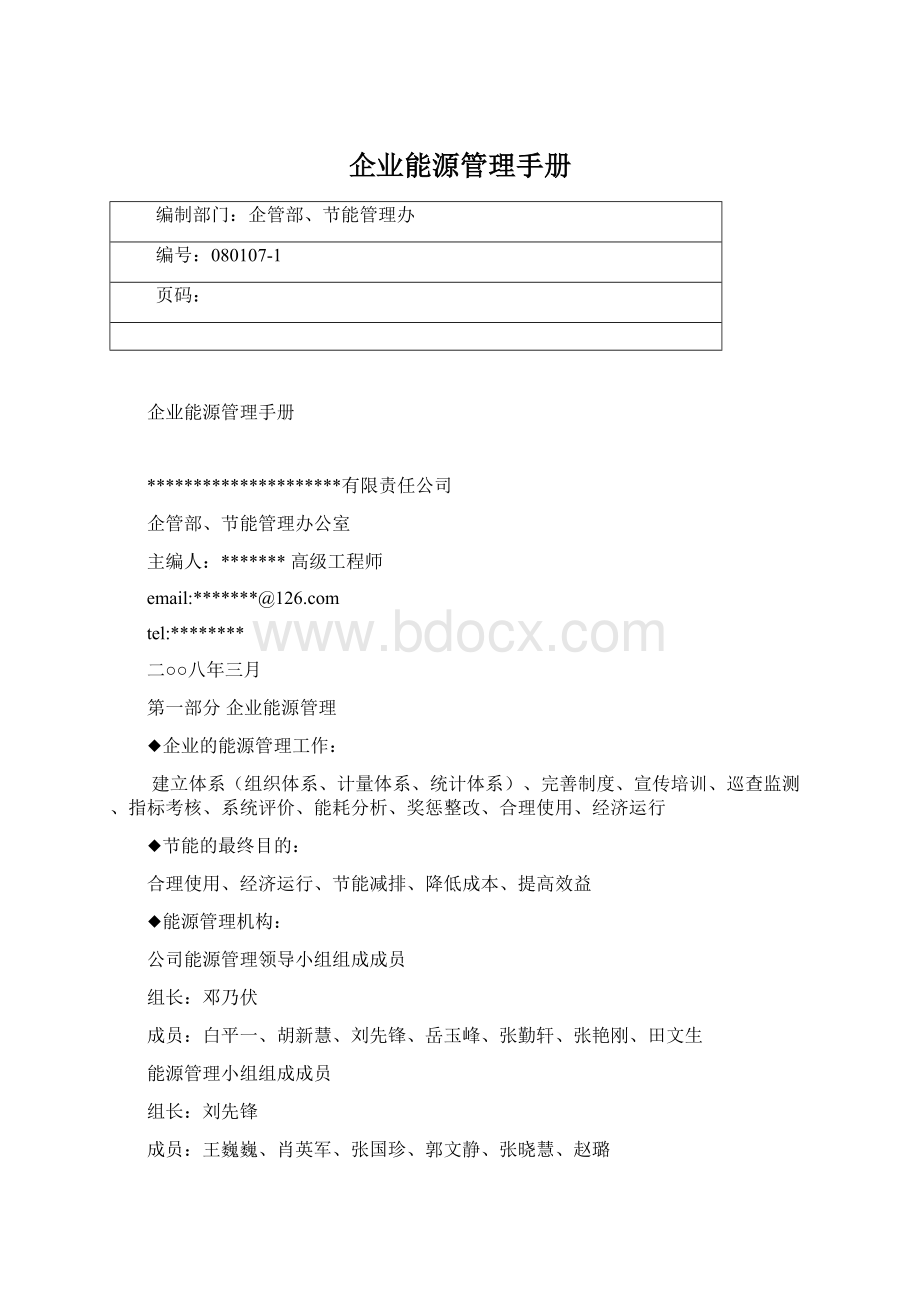 企业能源管理手册Word文档格式.docx