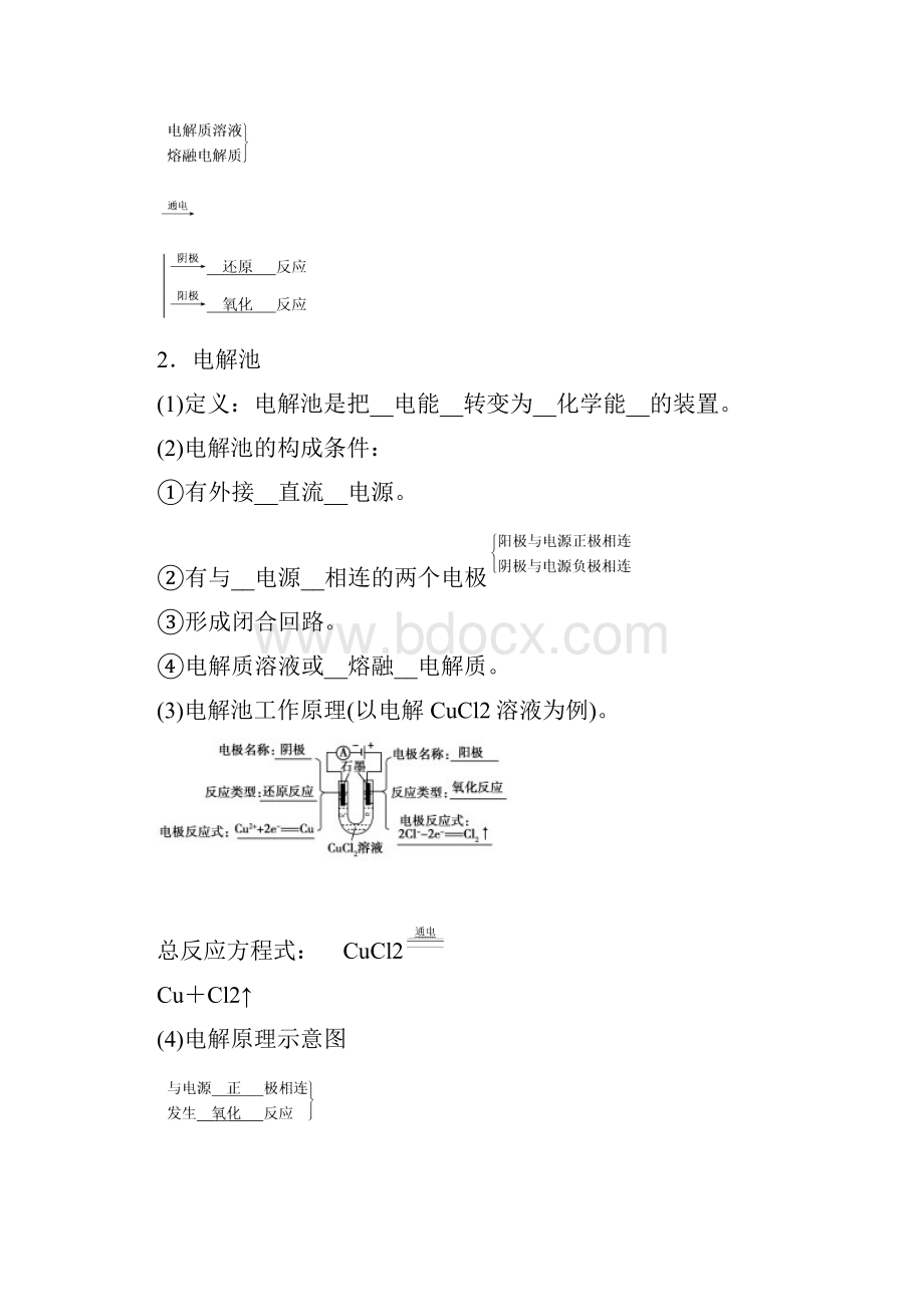 届高考化学一轮复习电解池 金属的腐蚀与防护学案Word格式文档下载.docx_第2页