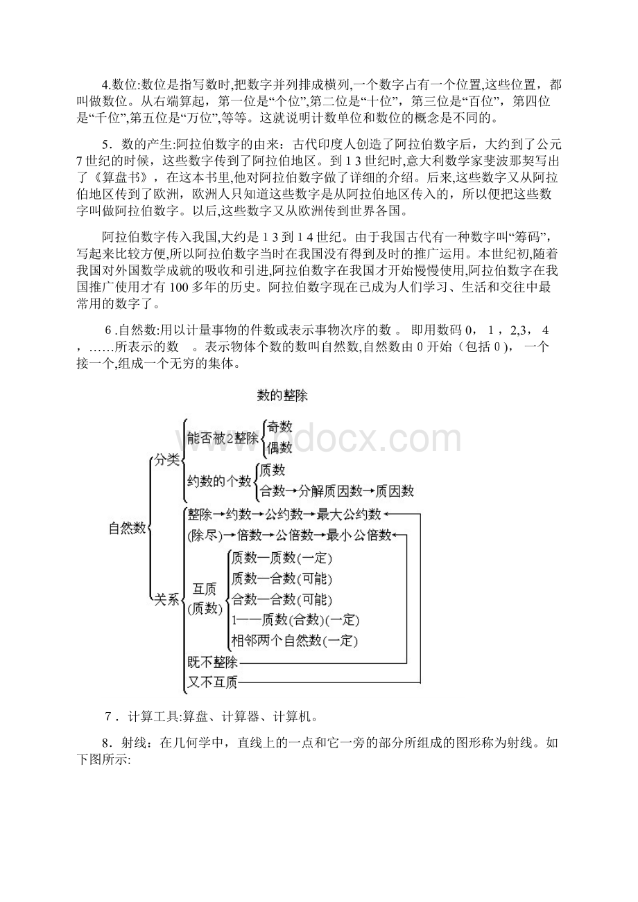 数学小学四年级数学知识点归纳Word文档下载推荐.docx_第2页