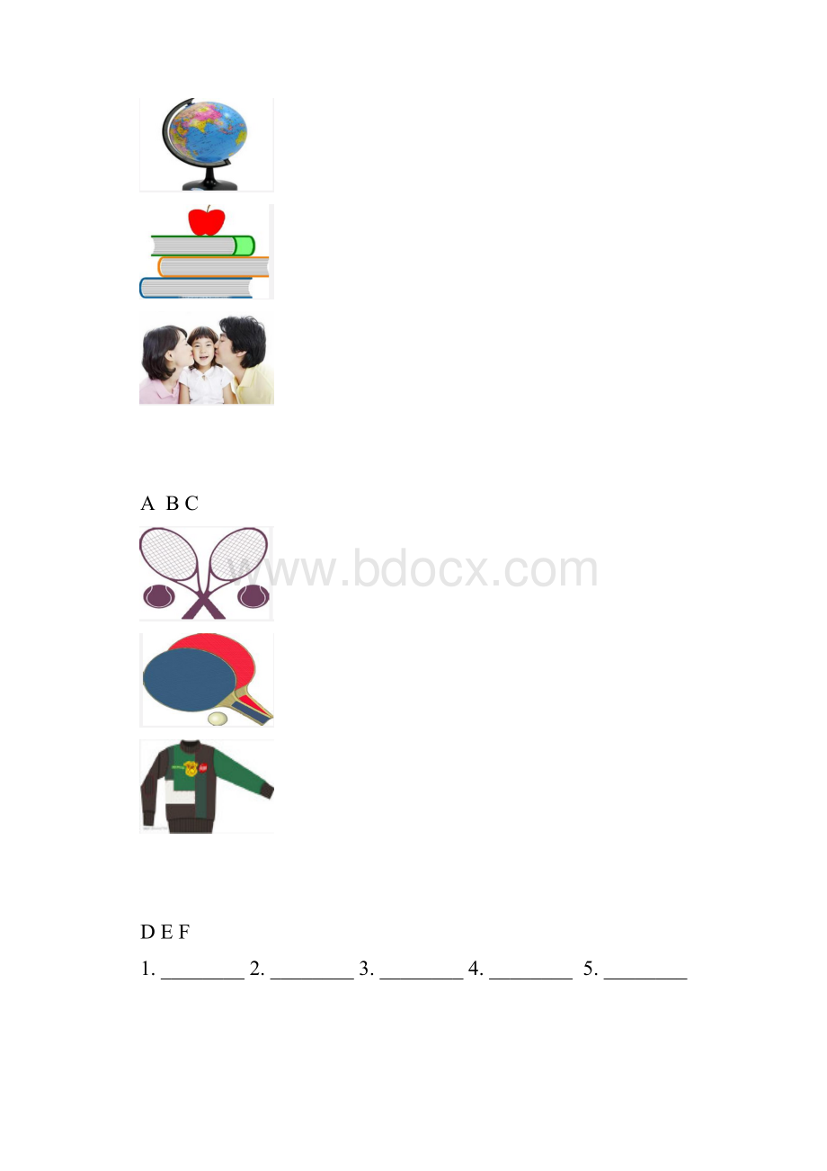 湖北省天门市学年七年级上学期期末考试英语试题附答案Word下载.docx_第2页