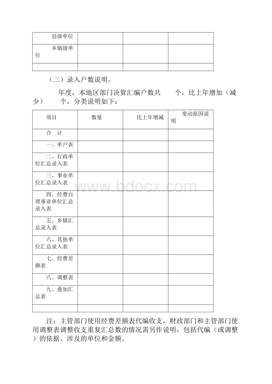 年度部门决算报表填报说明财政+部门.docx_第2页