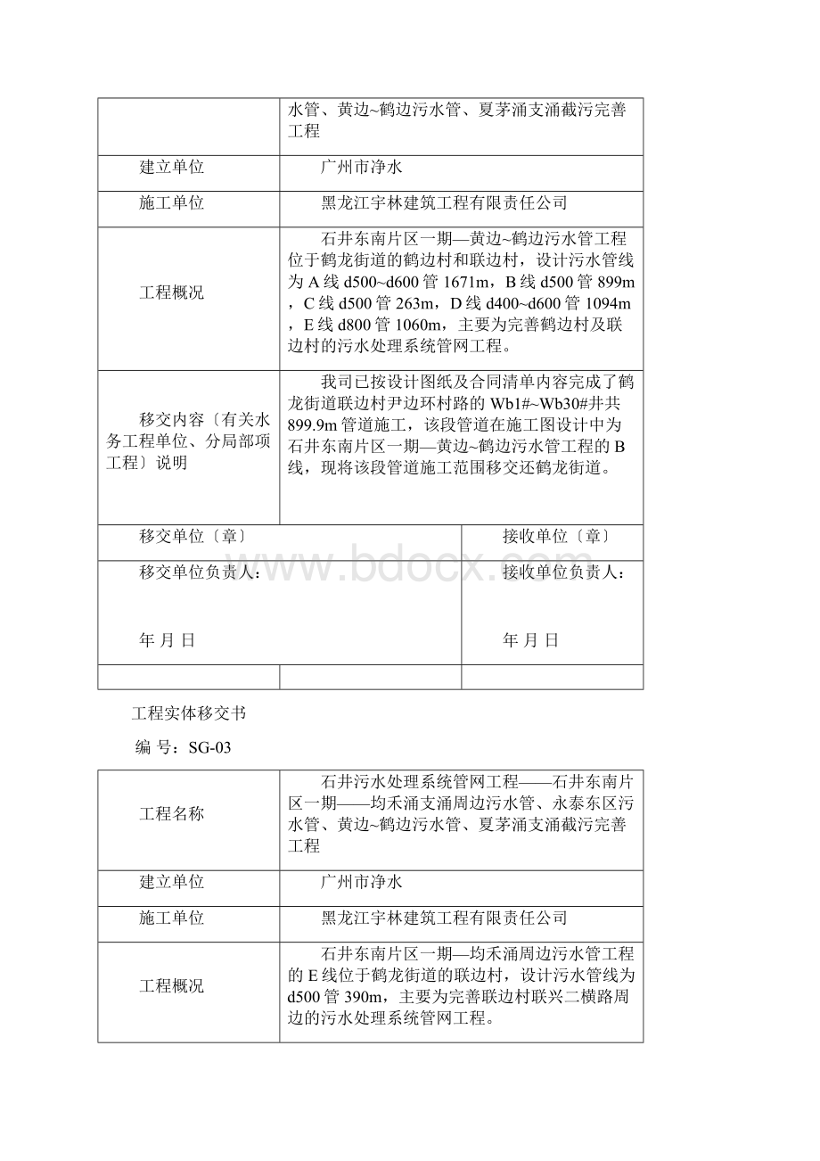 工程实体移交书.docx_第2页