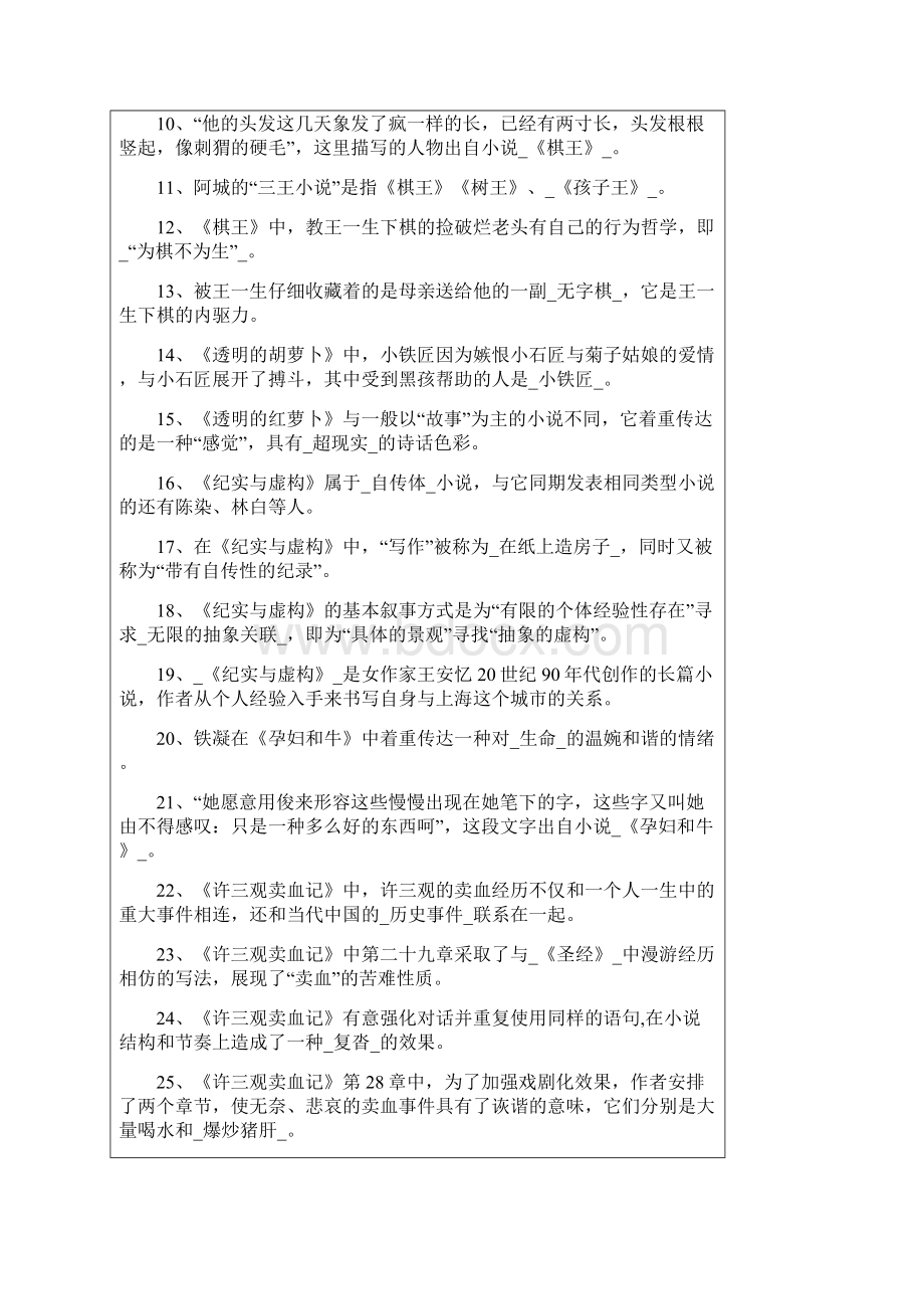 中国现当代文学名著导读测试题.docx_第3页