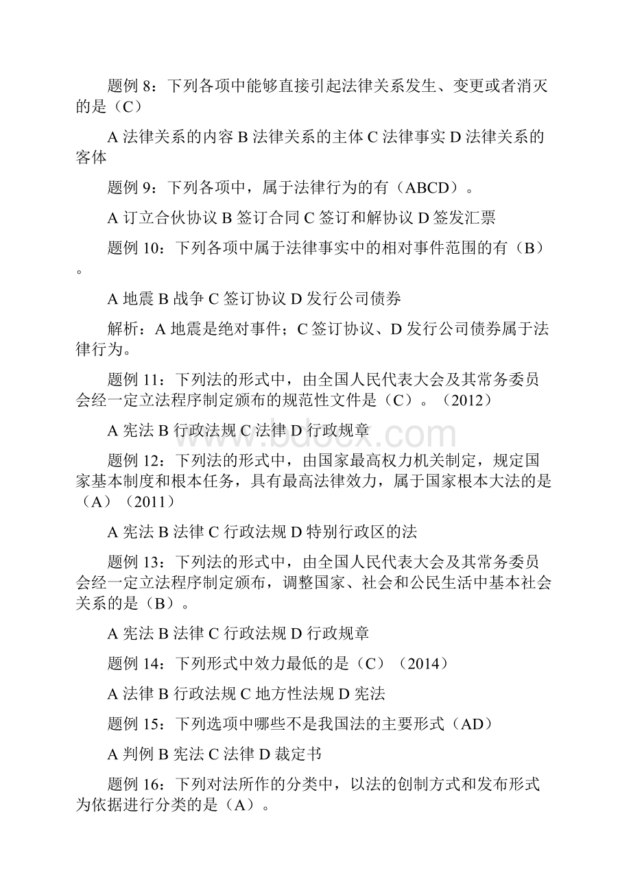 经济法基础习题集答案 解析.docx_第2页